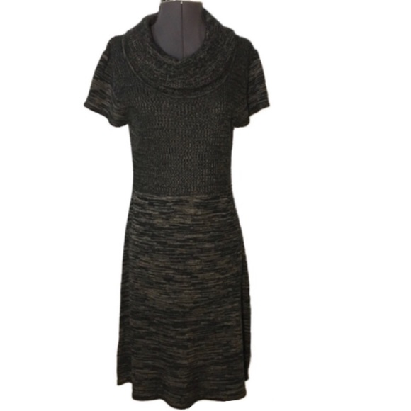 Calvin Klein Dresses & Skirts - 🔴Calvin Klein Cowl Neck Marled Sweater Dress M